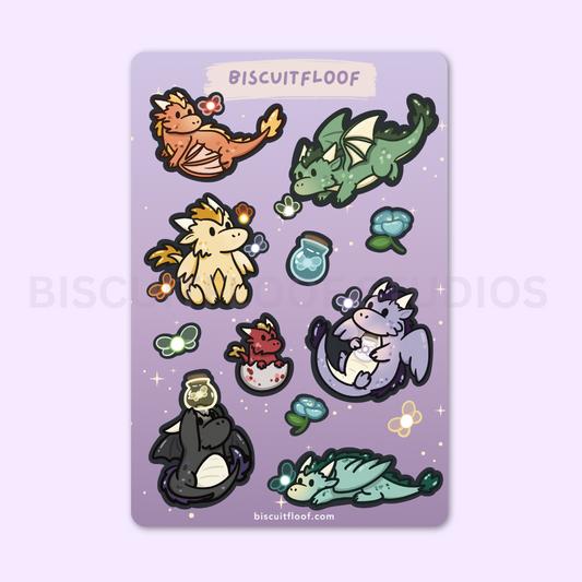Dragons & Fairies Sticker Sheet