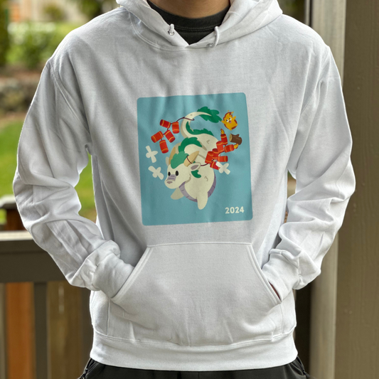 Year of the Dragon with Firecrackers Hoodie