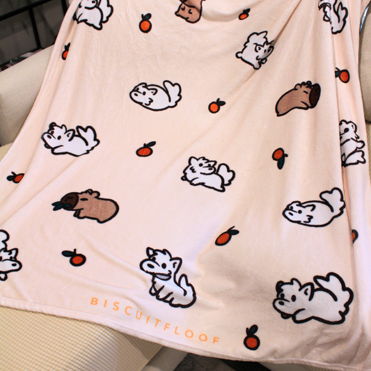 Biscuit and Chubs Fleece Blanket