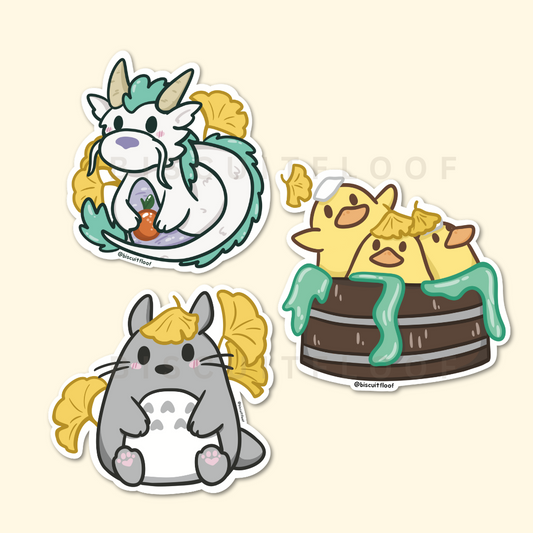 Ginkgo Friends Stickers