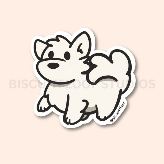 Biscuit Samoyed Dog Sticker