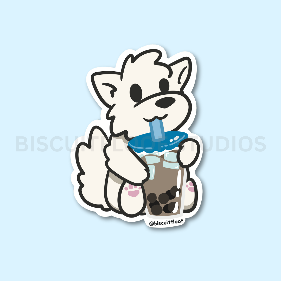 Boba Biscuit Sticker